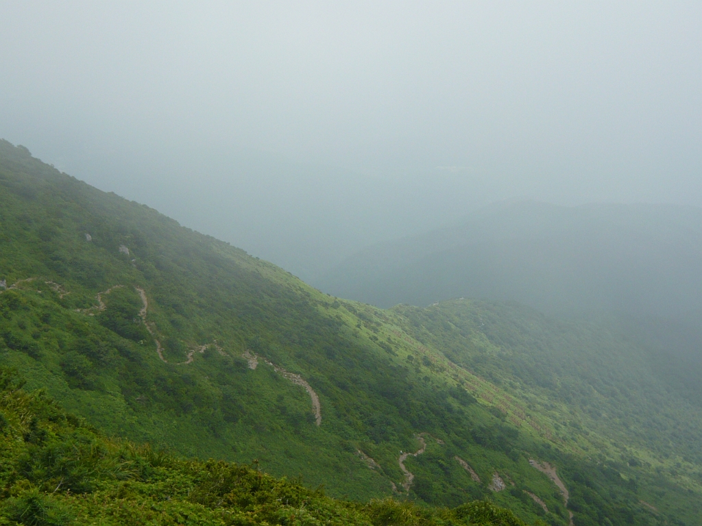 p1010756.jpg - One of the teachers told us that the reason a certain local school (not ours) was so good at track was because their track club ran up and down Mt. Ibuki for practice.