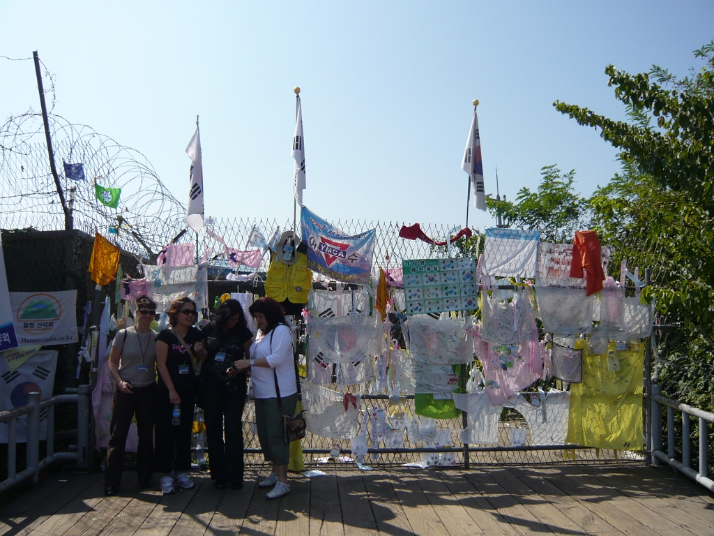 p1010880.jpg - Here, Korean families leave mementos and otherwise express their hope that they will one day be reunited with loved ones on the other side of the DMZ.