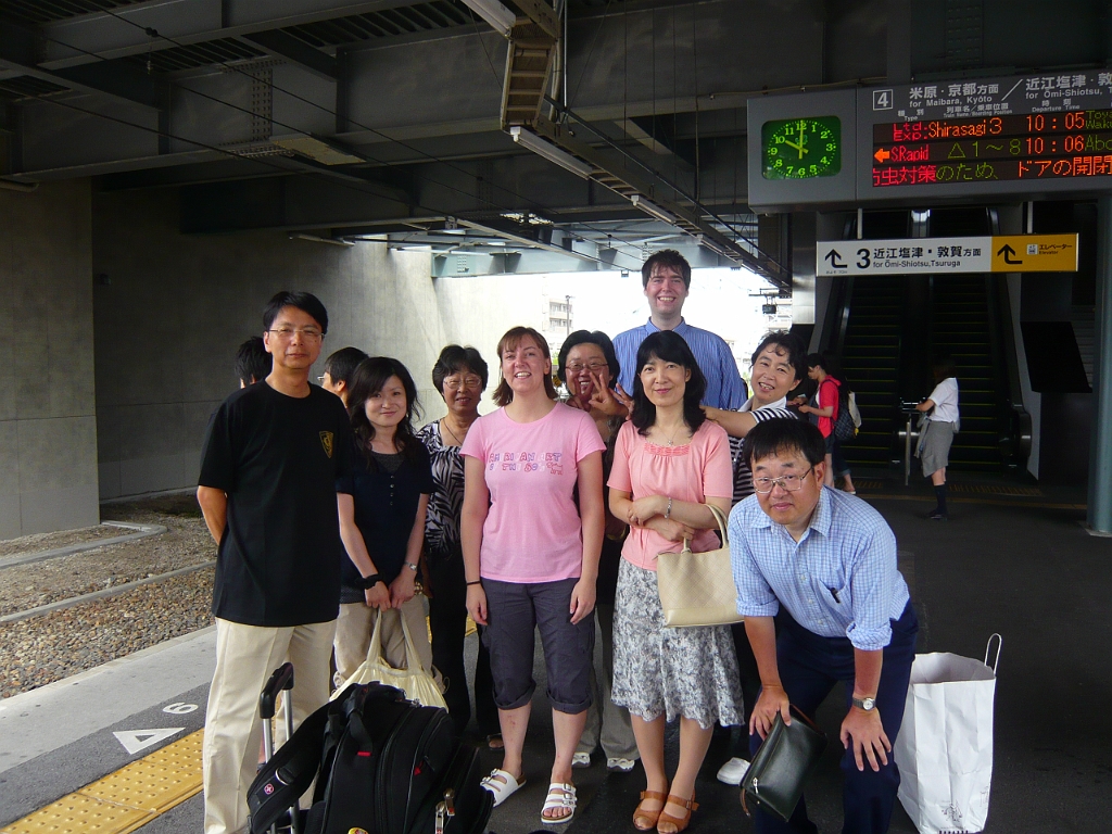 P1020874.JPG - And then they wanted a picture with me in it.  (The other gaijin is Matt, my successor, who had just arrived the previous day.)  さよなら、日本！