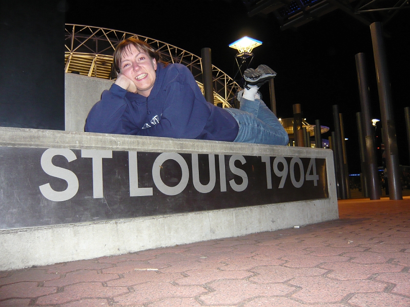 p1010669.jpg - I also am thinking of writing a story set in St. Louis in 1904 because as a matter of fact, those Olympics were a smaller subset of the World's Fair that was held there that year.  That's right -- the Expo! That's the third Expo connection for this trip.  Yay!