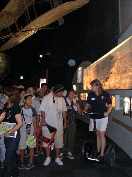 dscn0864.jpg - The guests always wanted to hear about the Segway and not about Mars.  Silly guests.

Oh, and above, you can see our exact replica of the 1902 Wright Brothers Glider made by a genuine expert on the subject who's been on the Discovery Channel.