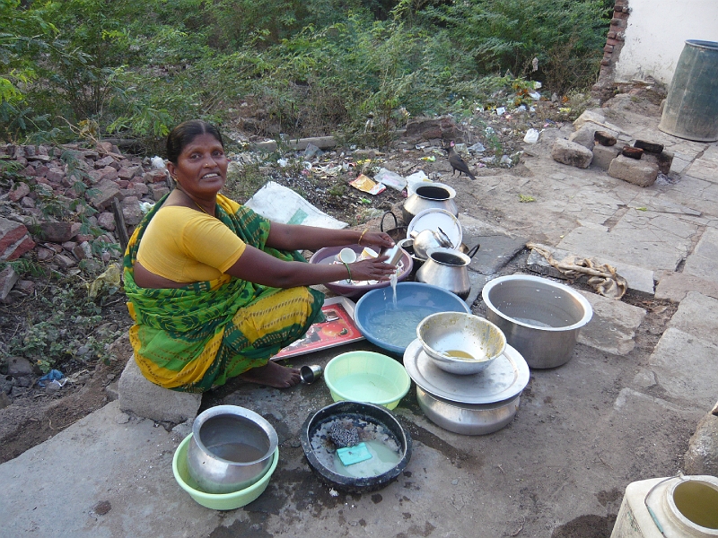 p1020149.jpg - This is one of the wonderful people who fed us and cleaned up after us.