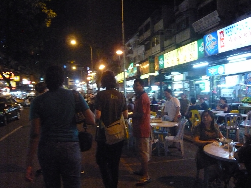 p1020307.jpg - We got dinner on a street of open-air Chinese-Malaysian restaurants.