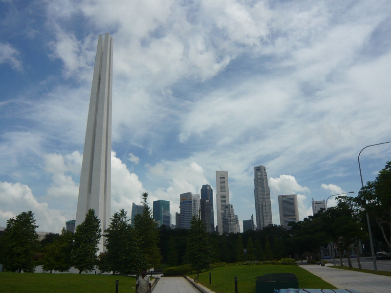 p1020382.jpg - This is across an intersection from the Hotel.  The tall monument is a memorial to those who died in the Japanese occupation during WWII.